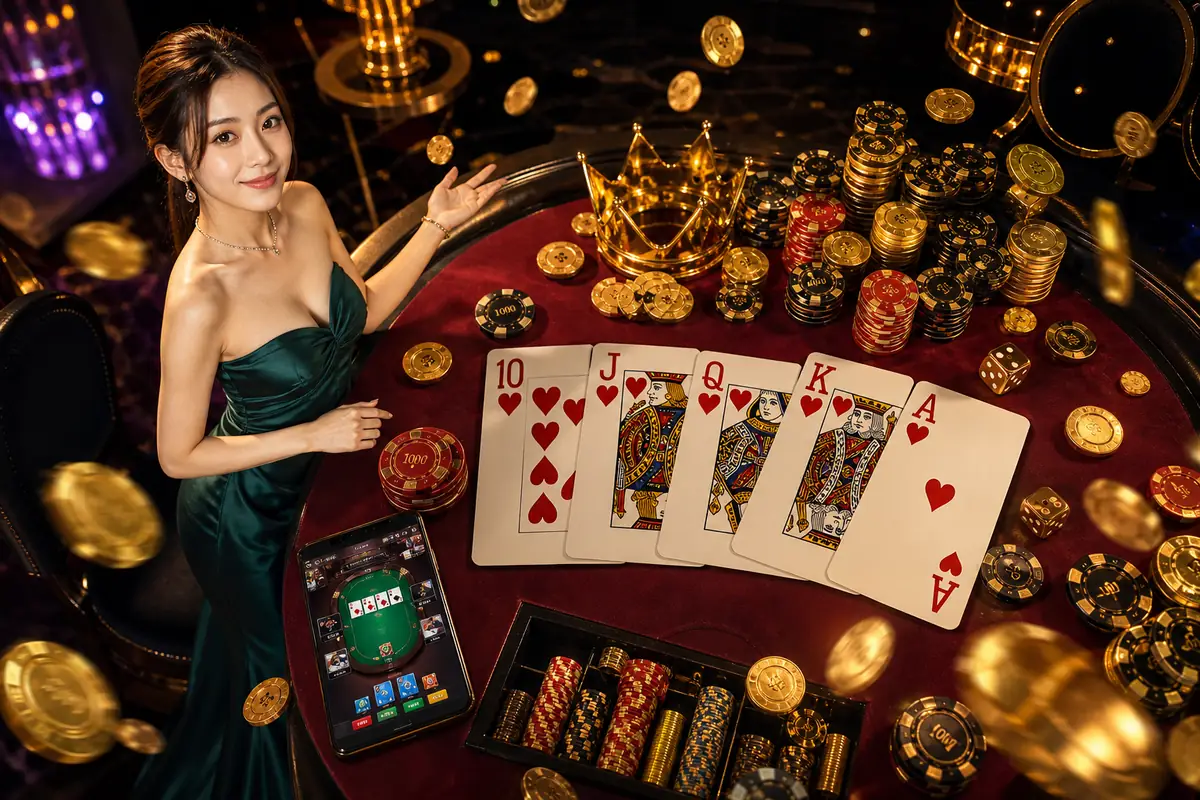 rjbett Casino meja baccarat dealer langsung